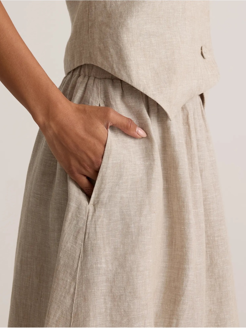 Quince 100% European Linen Maxi Skirt, Size Small (Sold Out Online) - Picture 2 of 2